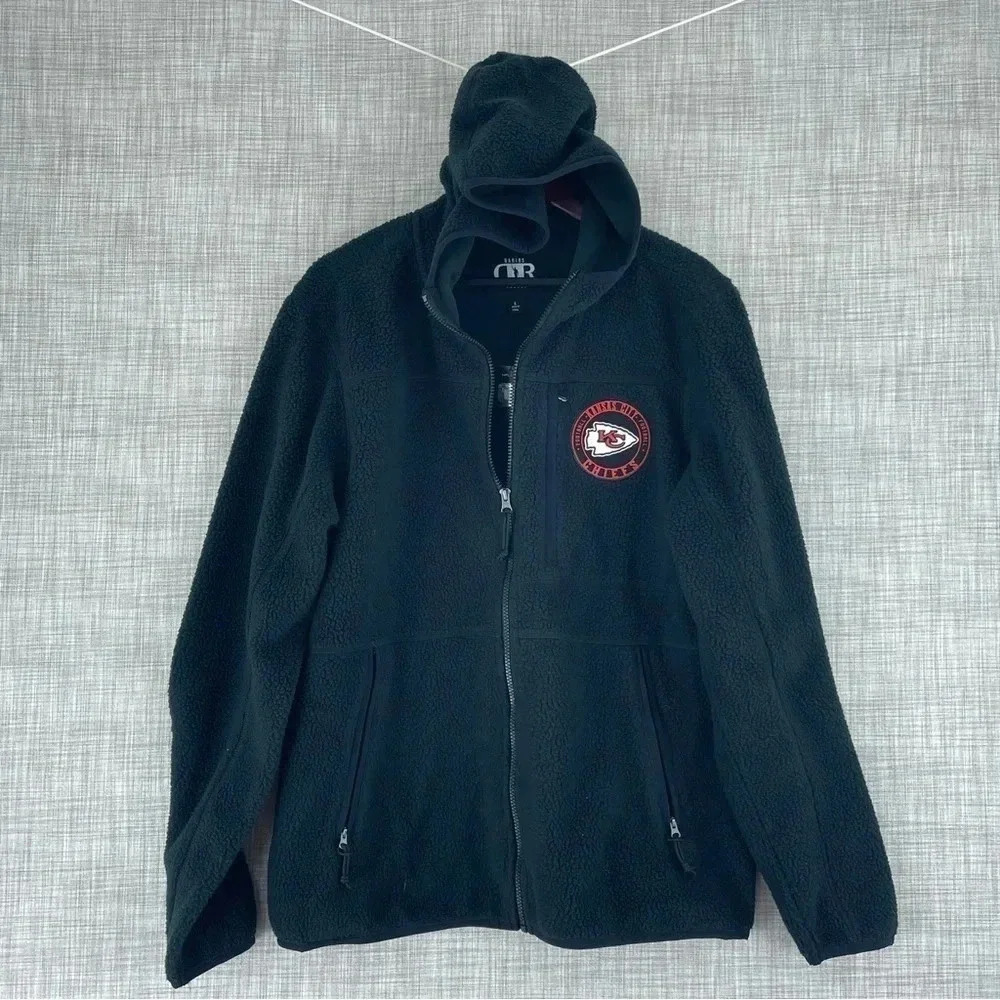 NWT Chiefs Darius Rucker full zip mens L fleece hoodie 1081